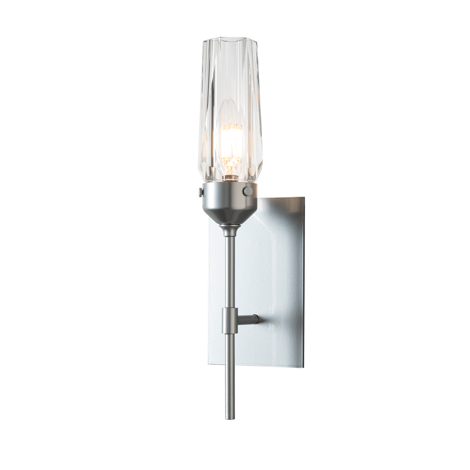 Luma Sconce 14.8" by Hubbardton Forge - Dimmable Crystal Wall Fixture for Versatile Decor