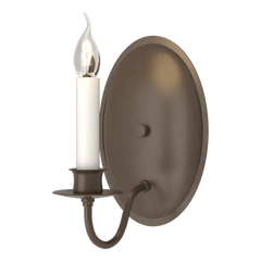 Simple Lines Wall Sconce by Hubbardton Forge, Handcrafted, Dimmable, 60W Max, Multiple Finishes