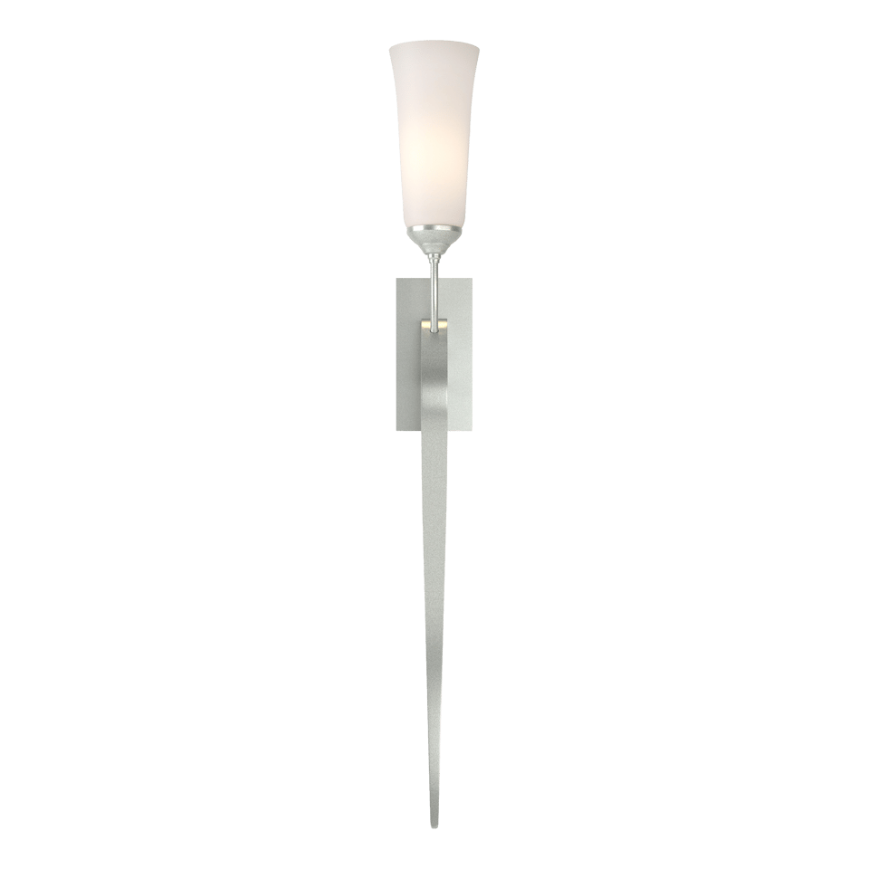 Hubbardton Forge 1-Light ADA Compliant Sweeping Taper Wall Sconce with Opal Glass Shade