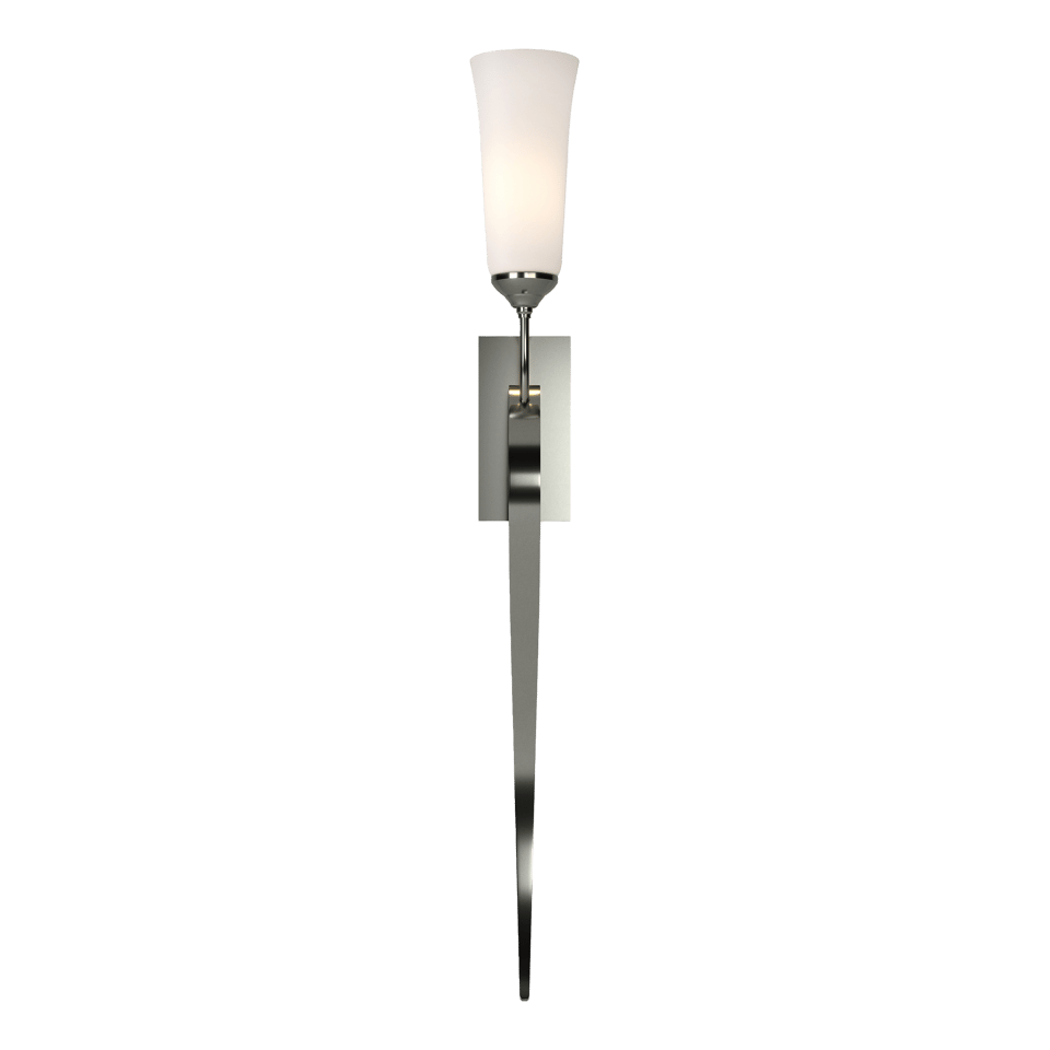 Hubbardton Forge 1-Light ADA Compliant Sweeping Taper Wall Sconce with Opal Glass Shade