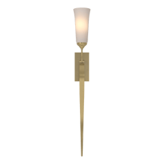 Hubbardton Forge 1-Light ADA Compliant Sweeping Taper Wall Sconce with Opal Glass Shade