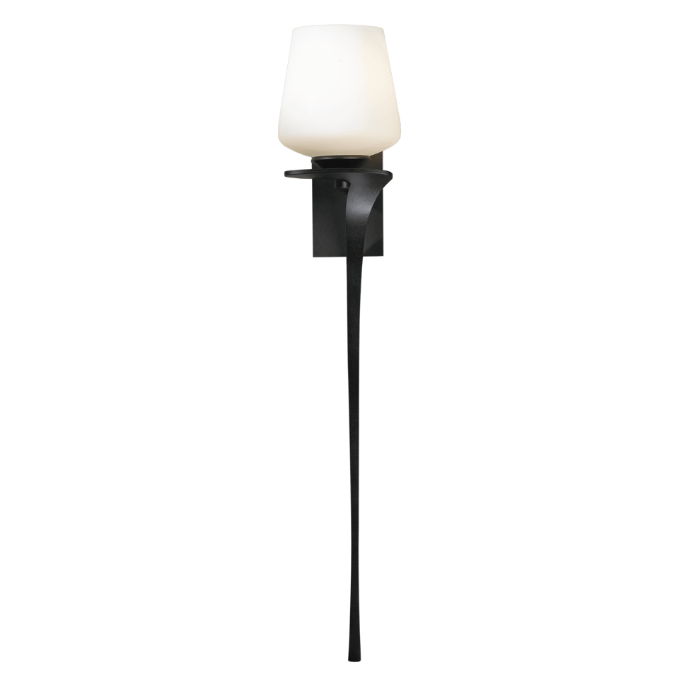 Hubbardton Forge Antasia 1 Light Sconce with Opal Glass Shade, Dimmable, 100W E26 Base, UL Damp Rated