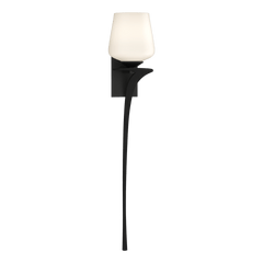 Hubbardton Forge Antasia 1 Light Sconce with Opal Glass Shade, Dimmable, 100W E26 Base, UL Damp Rated