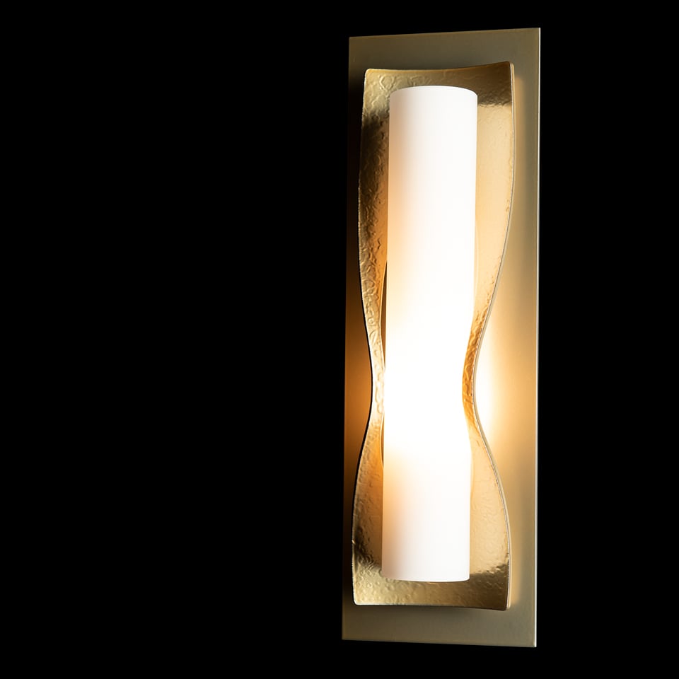 Dune Sconce 60W G9 Dimmable Wall Light by Hubbardton Forge - Handcrafted Steel, UL Damp Rated