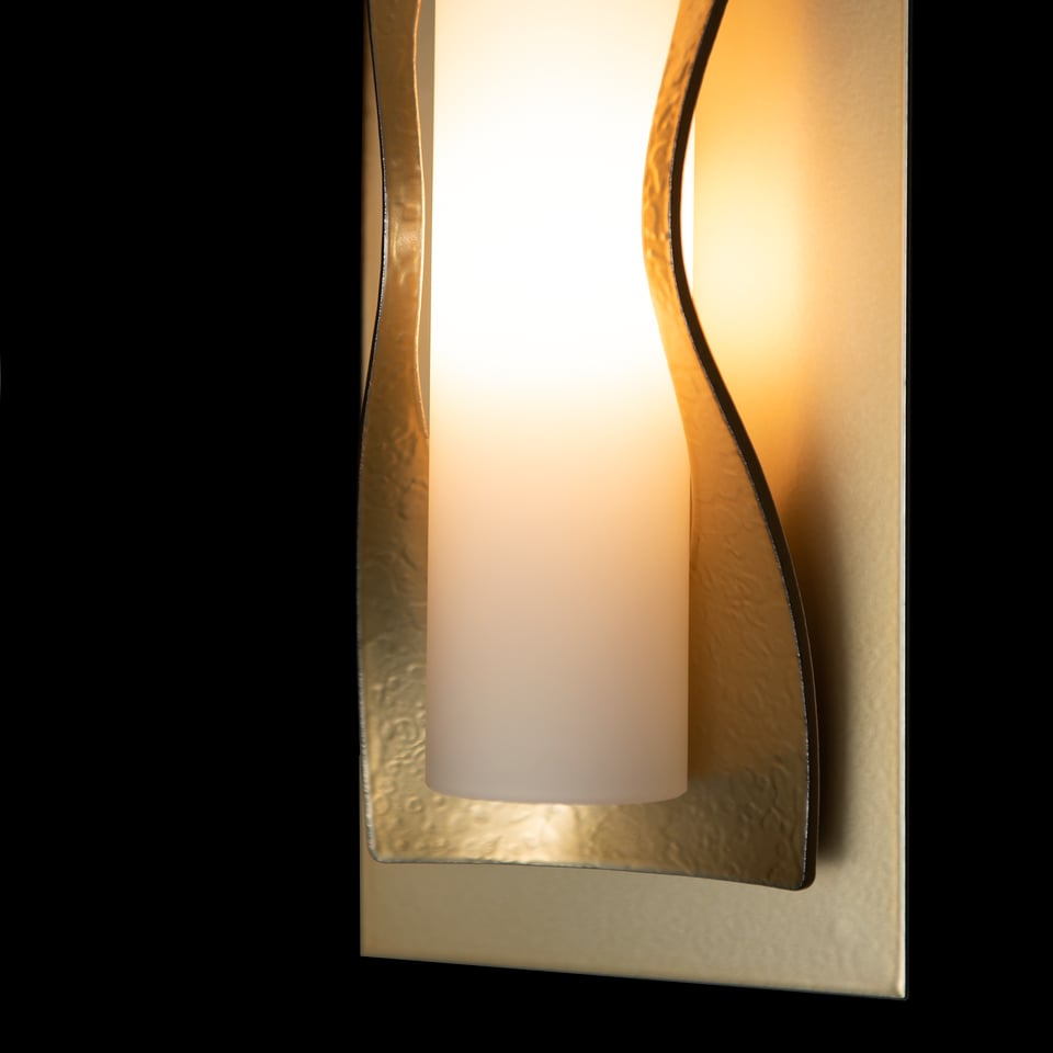 Dune Sconce 60W G9 Dimmable Wall Light by Hubbardton Forge - Handcrafted Steel, UL Damp Rated