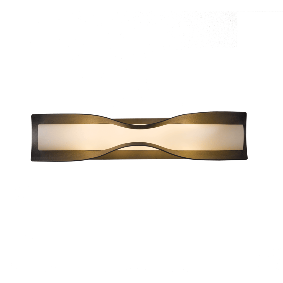 Dune Large Sconce by Hubbardton Forge, Dimmable, Opal Glass, 16-Inch Width, Versatile Design