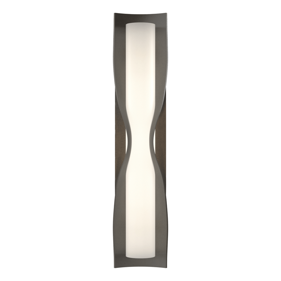 Dune Large Sconce by Hubbardton Forge, Dimmable, Opal Glass, 16-Inch Width, Versatile Design