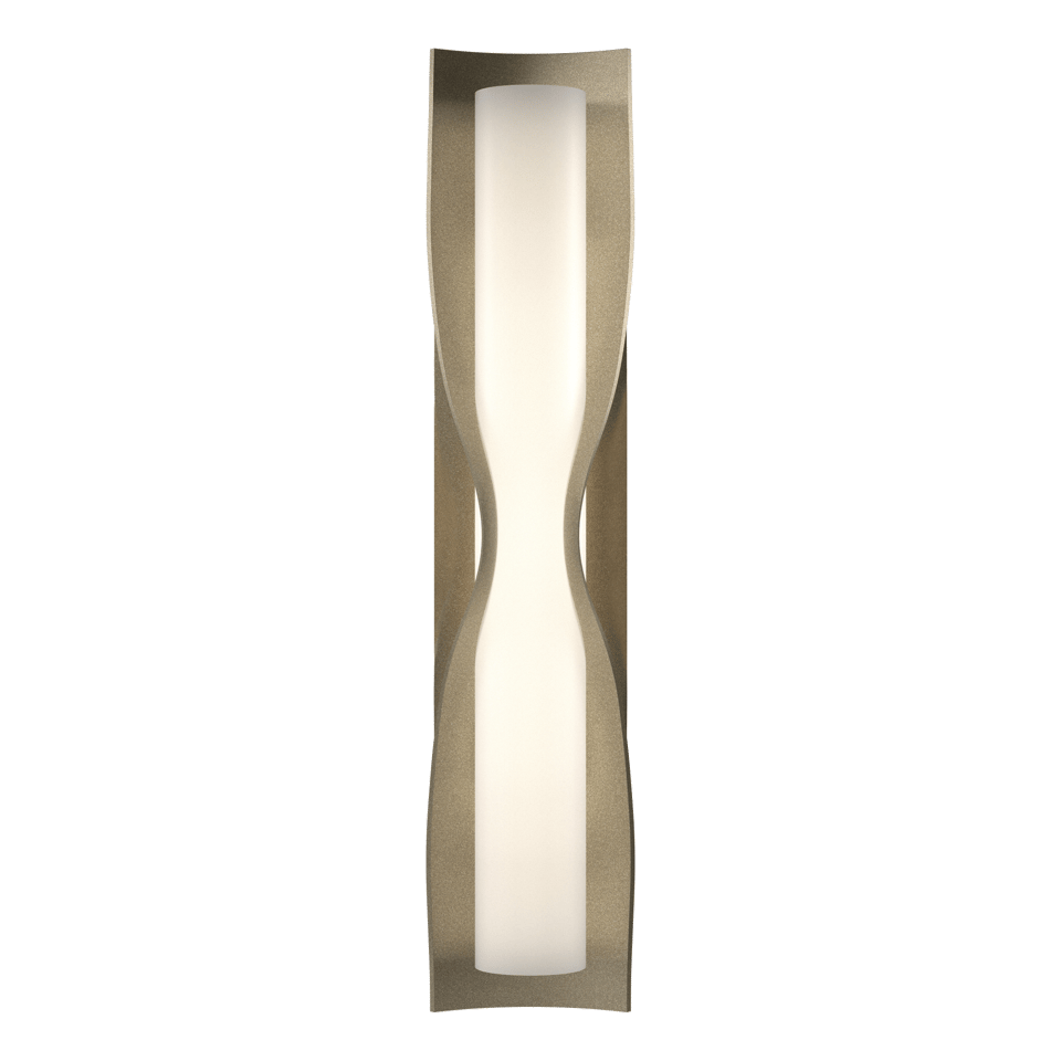 Dune Large Sconce by Hubbardton Forge, Dimmable, Opal Glass, 16-Inch Width, Versatile Design