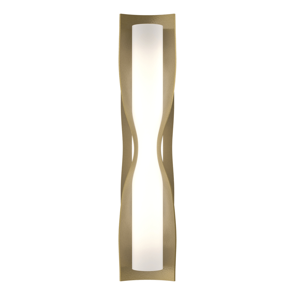 Dune Large Sconce by Hubbardton Forge, Dimmable, Opal Glass, 16-Inch Width, Versatile Design