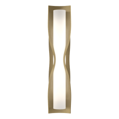 Dune Large Sconce by Hubbardton Forge, Dimmable, Opal Glass, 16-Inch Width, Versatile Design