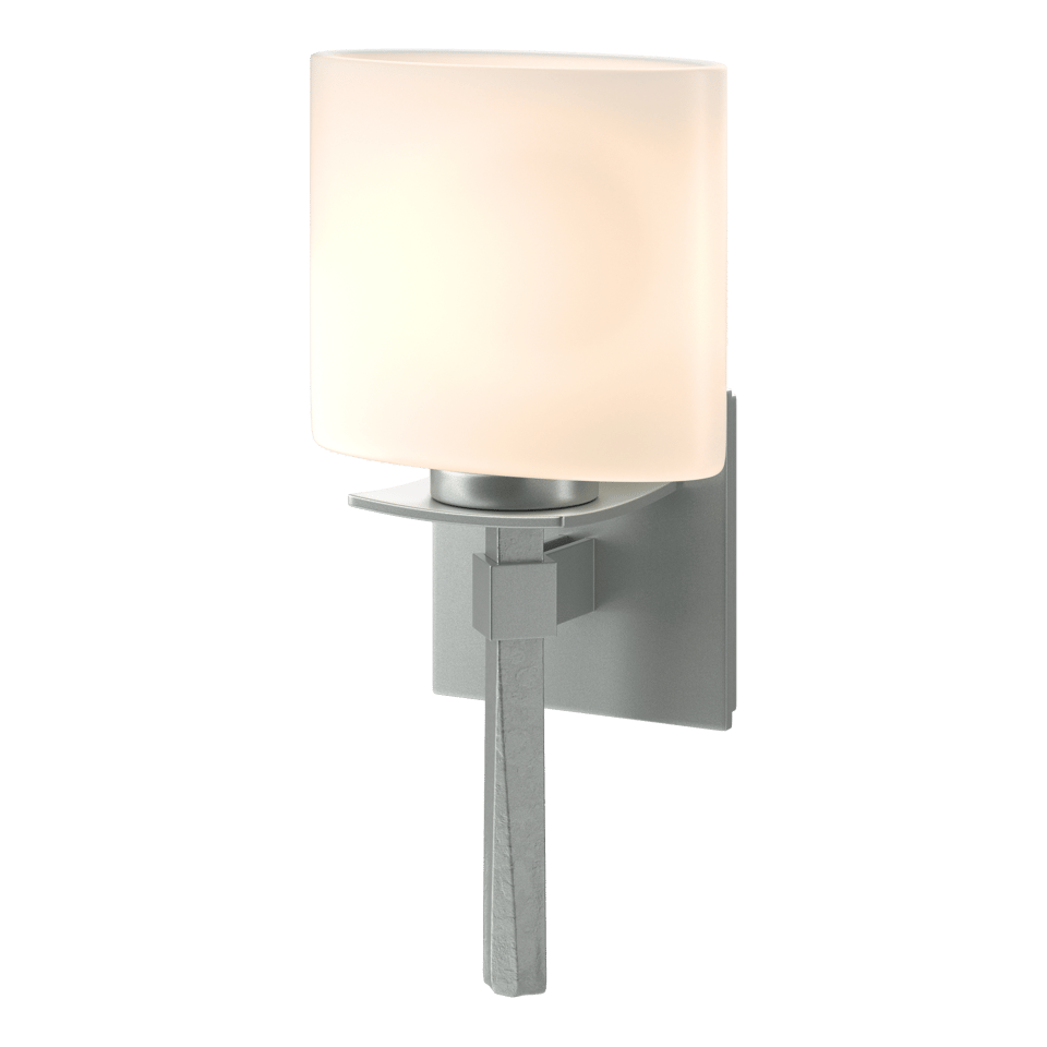 Beacon Hall Ellipse Glass Sconce by Hubbardton Forge - Customizable Finish, UL Damp Rated, Dimmable