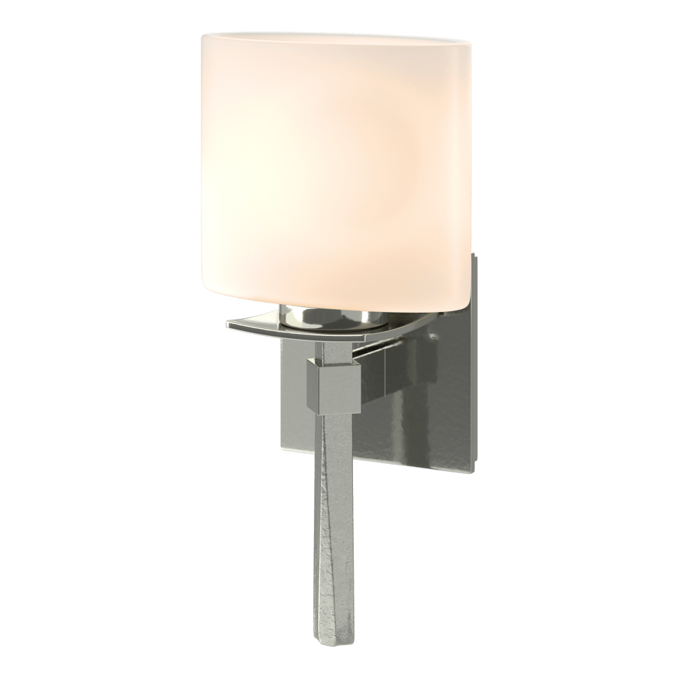 Beacon Hall Ellipse Glass Sconce by Hubbardton Forge - Customizable Finish, UL Damp Rated, Dimmable