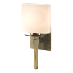 Beacon Hall Ellipse Glass Sconce by Hubbardton Forge - Customizable Finish, UL Damp Rated, Dimmable