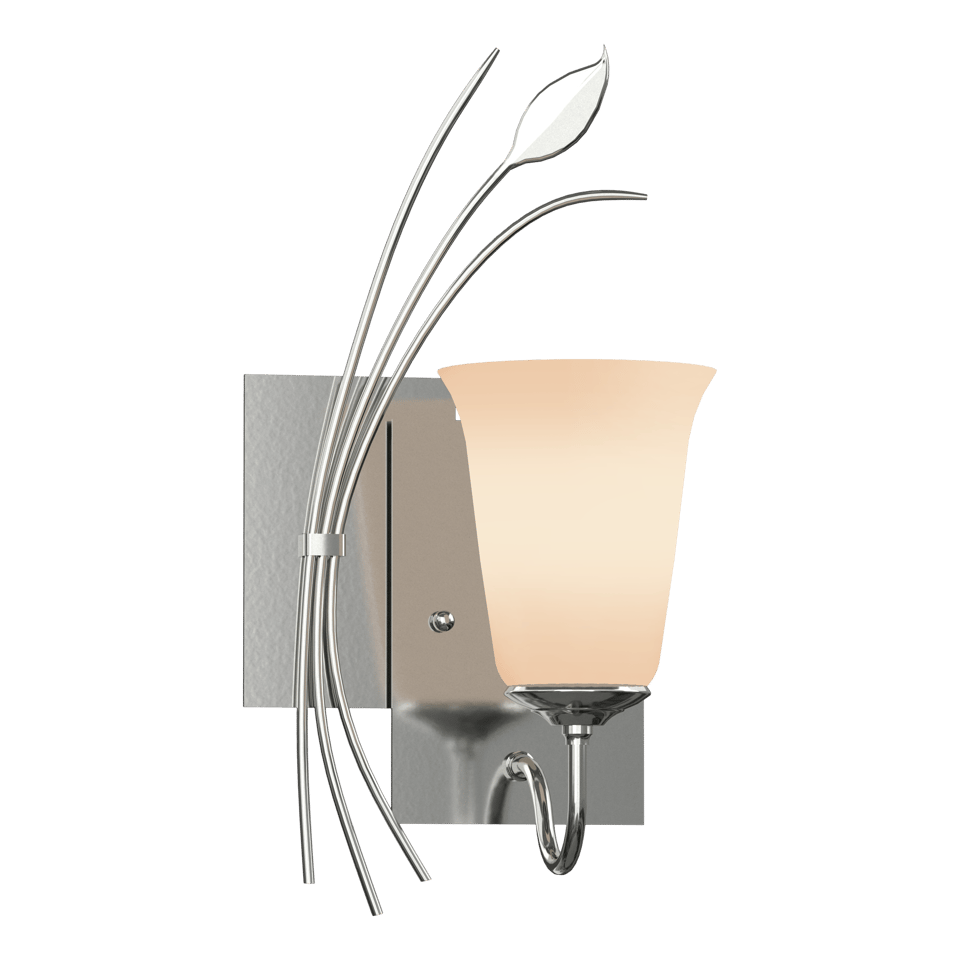 Forged Leaf Wall Sconce by Hubbardton Forge, Handcrafted Artistry, Dimmable Lighting, Various Finishes