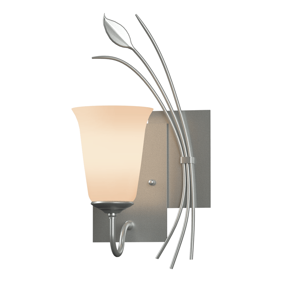 Forged Leaf Wall Sconce by Hubbardton Forge, Handcrafted Artistry, Dimmable Lighting, Various Finishes