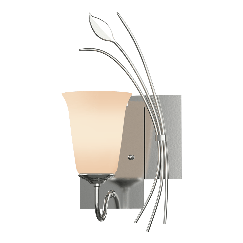 Forged Leaf Wall Sconce by Hubbardton Forge, Handcrafted Artistry, Dimmable Lighting, Various Finishes