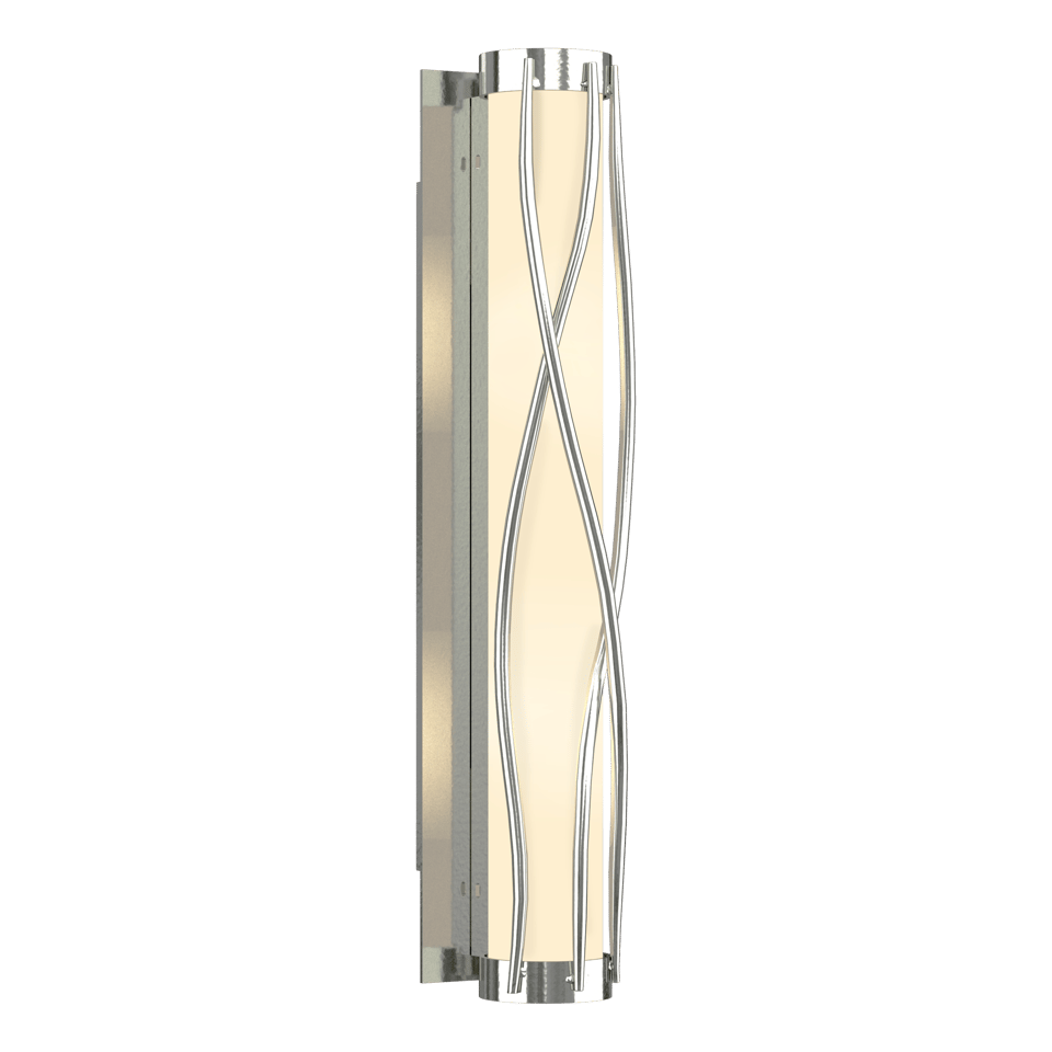 Hubbardton Forge Twine Sconce 205401 - Artisan Steel and Glass Wall Light, Dimmable, Custom Finishes