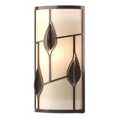 Alison's Leaves Sconce by Hubbardton Forge, Nature-Inspired Design, E26 Base, Dimmable, UL Damp Rated, 15.2" Height