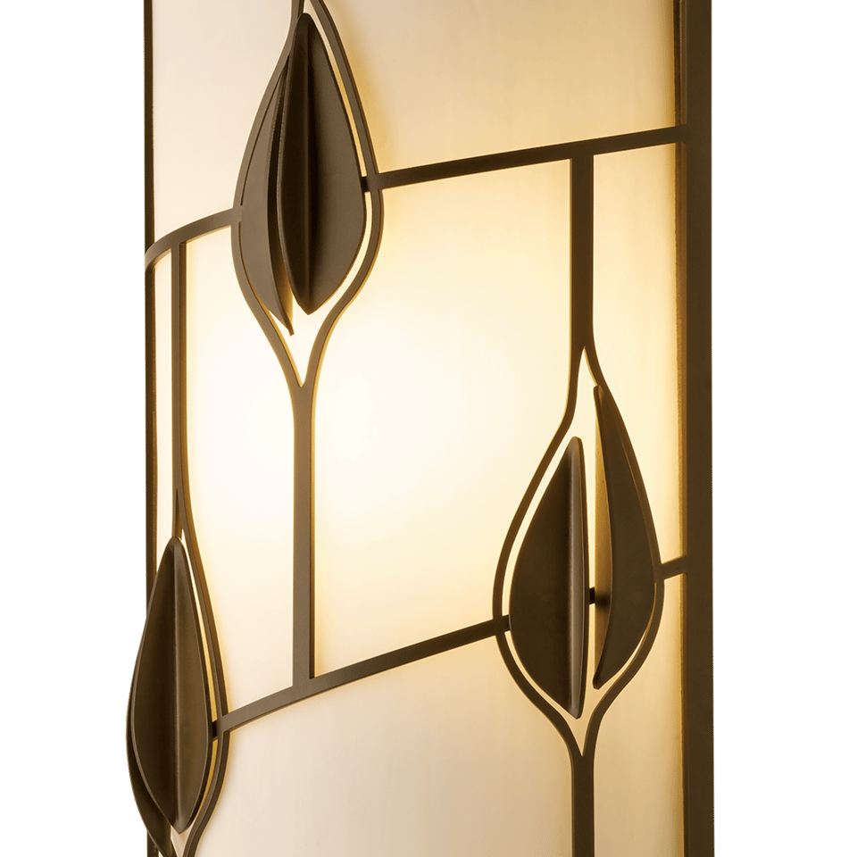 Alison's Leaves Sconce by Hubbardton Forge, Nature-Inspired Design, E26 Base, Dimmable, UL Damp Rated, 15.2" Height