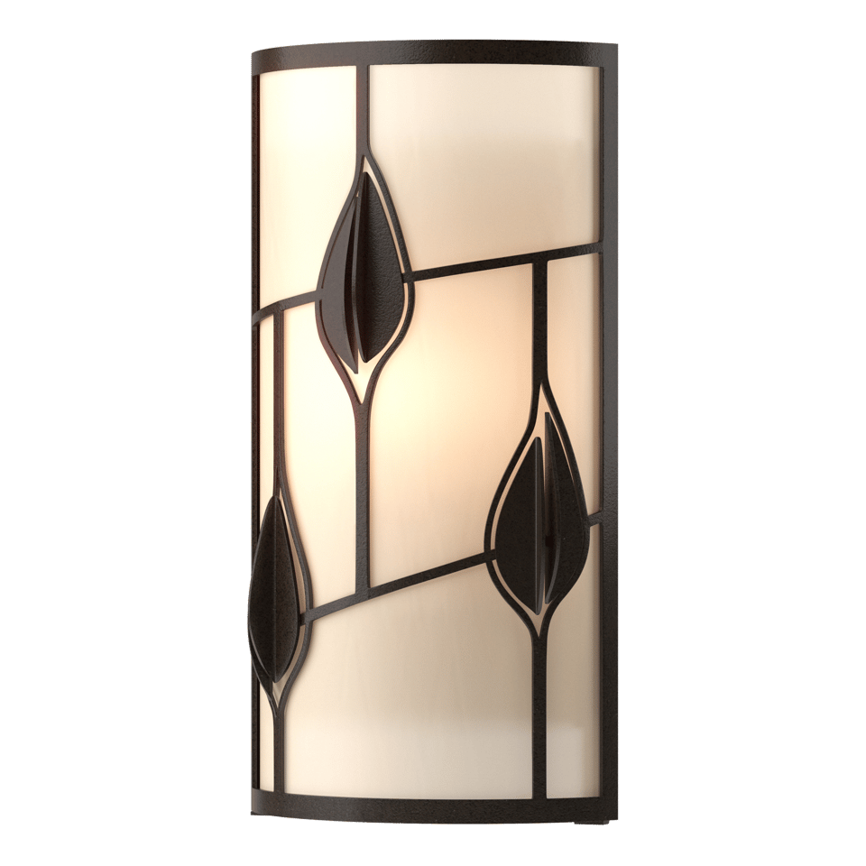 Alison's Leaves Sconce by Hubbardton Forge, Nature-Inspired Design, E26 Base, Dimmable, UL Damp Rated, 15.2" Height