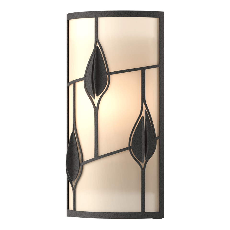 Alison's Leaves Sconce by Hubbardton Forge, Nature-Inspired Design, E26 Base, Dimmable, UL Damp Rated, 15.2" Height