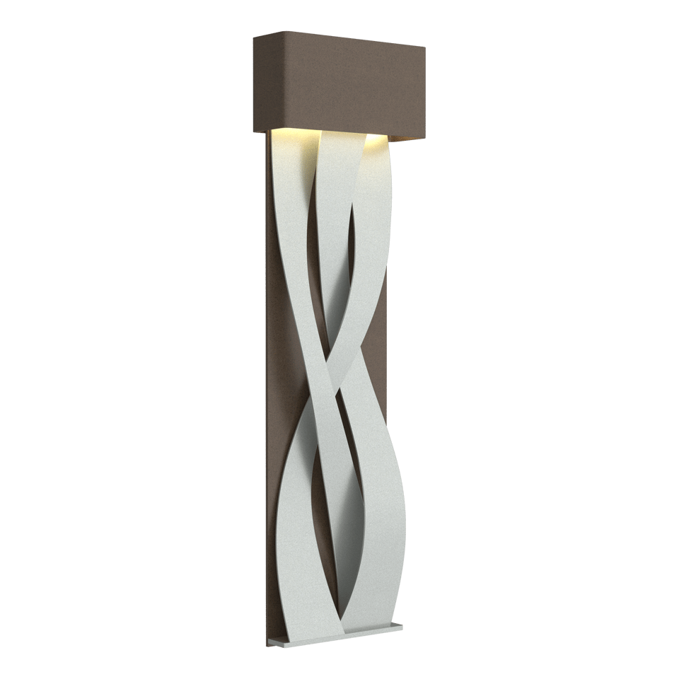 Tress Large LED Sconce by Hubbardton Forge, Dimmable, 350 Lumens, UL Damp Rated, Elegant Design