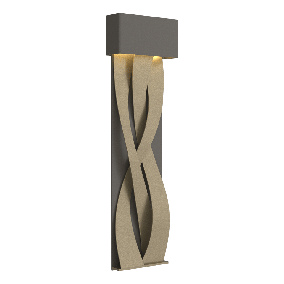 Tress Large LED Sconce by Hubbardton Forge, Dimmable, 350 Lumens, UL Damp Rated, Elegant Design