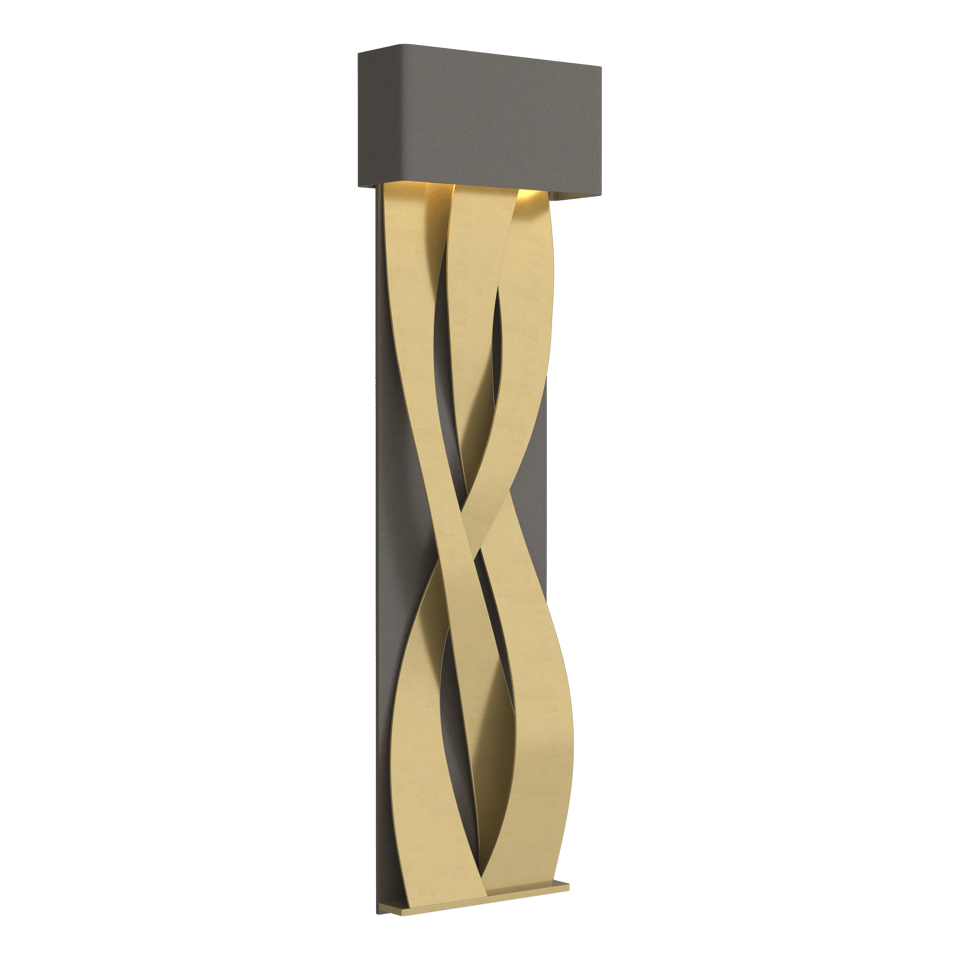 Tress Large LED Sconce by Hubbardton Forge, Dimmable, 350 Lumens, UL Damp Rated, Elegant Design