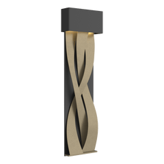 Tress Large LED Sconce by Hubbardton Forge, Dimmable, 350 Lumens, UL Damp Rated, Elegant Design