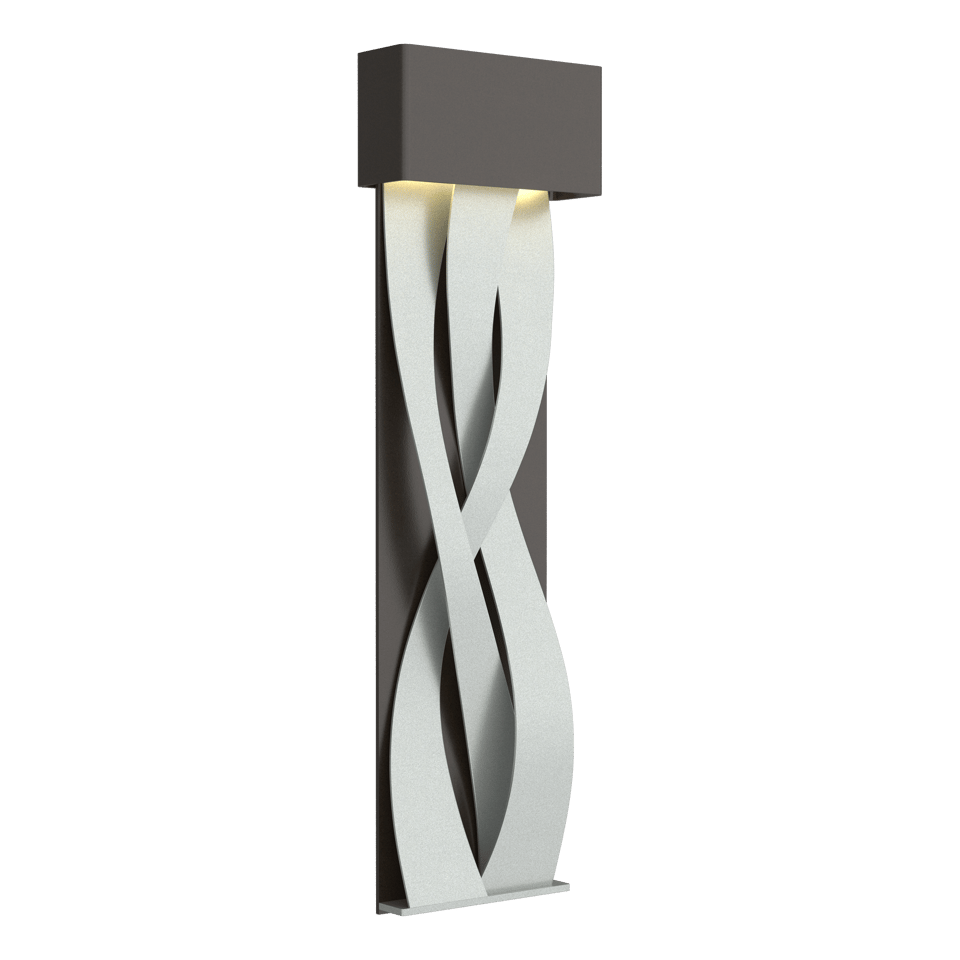 Tress Large LED Sconce by Hubbardton Forge, Dimmable, 350 Lumens, UL Damp Rated, Elegant Design