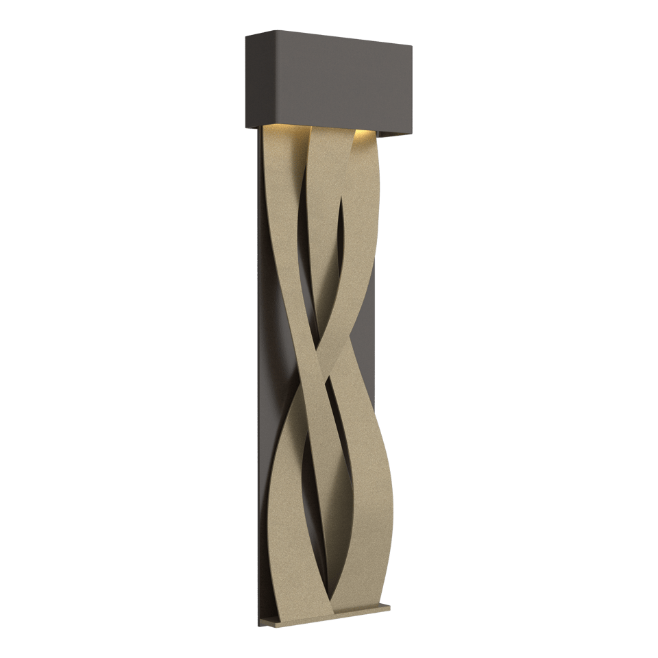 Tress Large LED Sconce by Hubbardton Forge, Dimmable, 350 Lumens, UL Damp Rated, Elegant Design