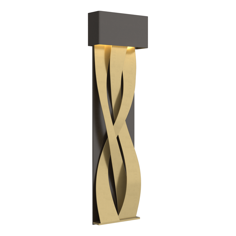 Tress Large LED Sconce by Hubbardton Forge, Dimmable, 350 Lumens, UL Damp Rated, Elegant Design