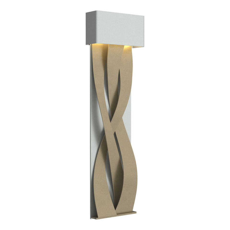 Tress Large LED Sconce by Hubbardton Forge, Dimmable, 350 Lumens, UL Damp Rated, Elegant Design