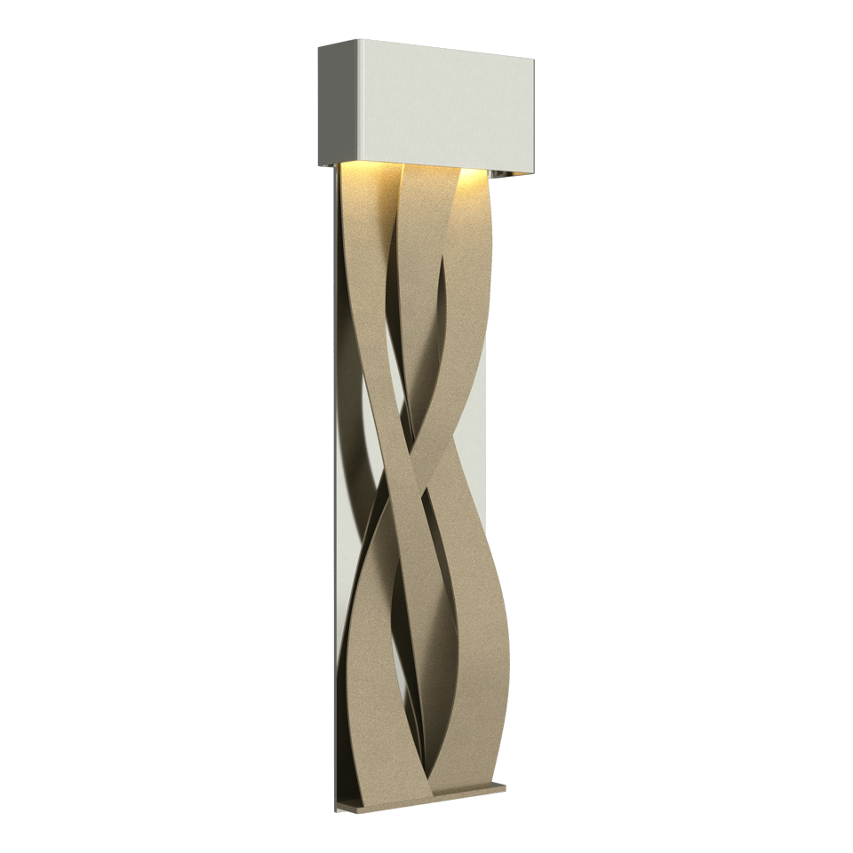 Tress Large LED Sconce by Hubbardton Forge, Dimmable, 350 Lumens, UL Damp Rated, Elegant Design