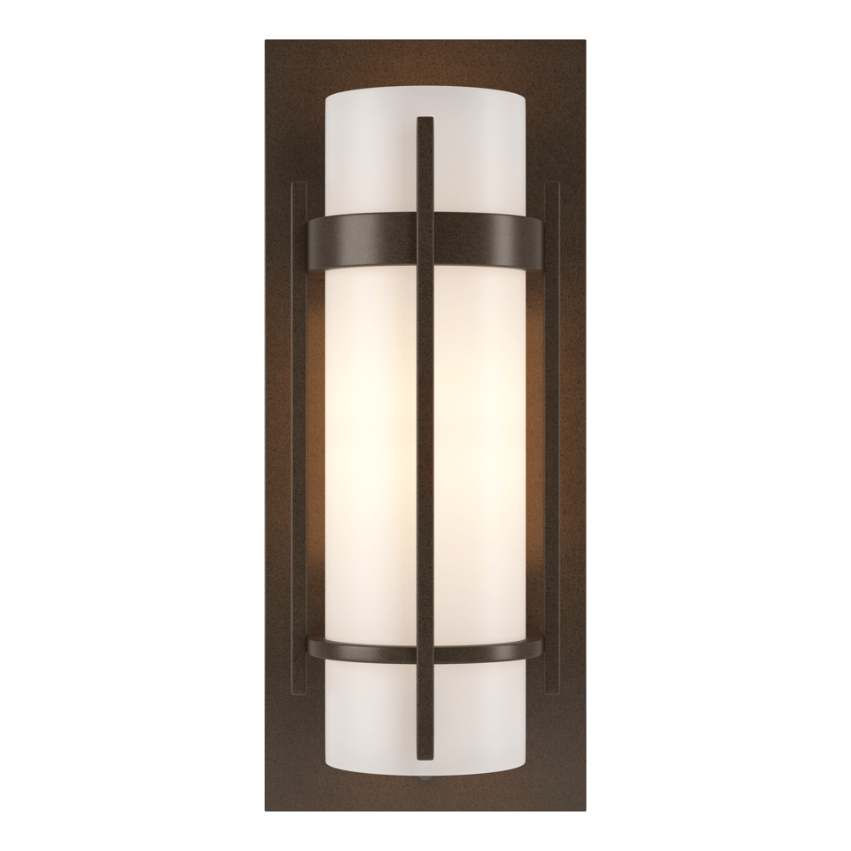 Banded with Bar Sconce by Hubbardton Forge, 12" Height, Dimmable, Energy Efficient, Various Finishes