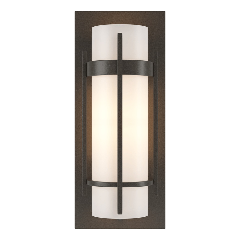 Banded with Bar Sconce by Hubbardton Forge, 12" Height, Dimmable, Energy Efficient, Various Finishes