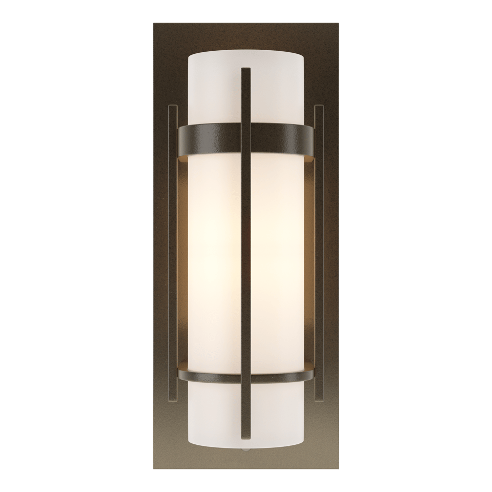 Banded with Bar Sconce by Hubbardton Forge, 12" Height, Dimmable, Energy Efficient, Various Finishes