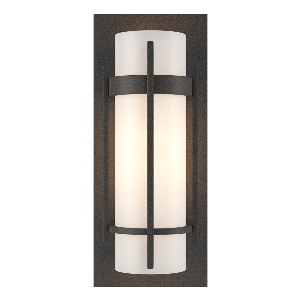 Banded with Bar Sconce by Hubbardton Forge, 12" Height, Dimmable, Energy Efficient, Various Finishes