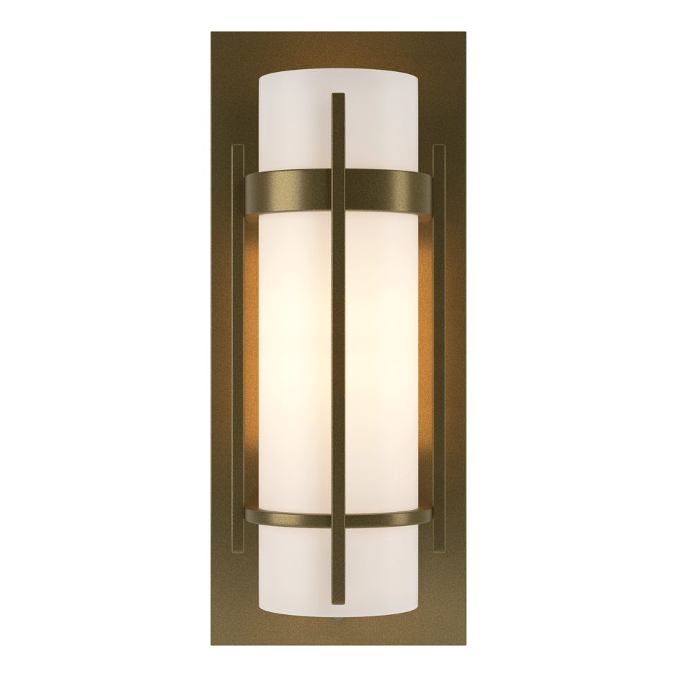 Banded with Bar Sconce by Hubbardton Forge, 12" Height, Dimmable, Energy Efficient, Various Finishes