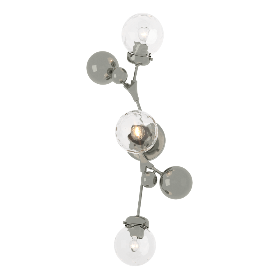 Sprig Sconce 3-Light Wall Fixture by Hubbardton Forge - Botanical Design, Dimmable, UL Damp Rated