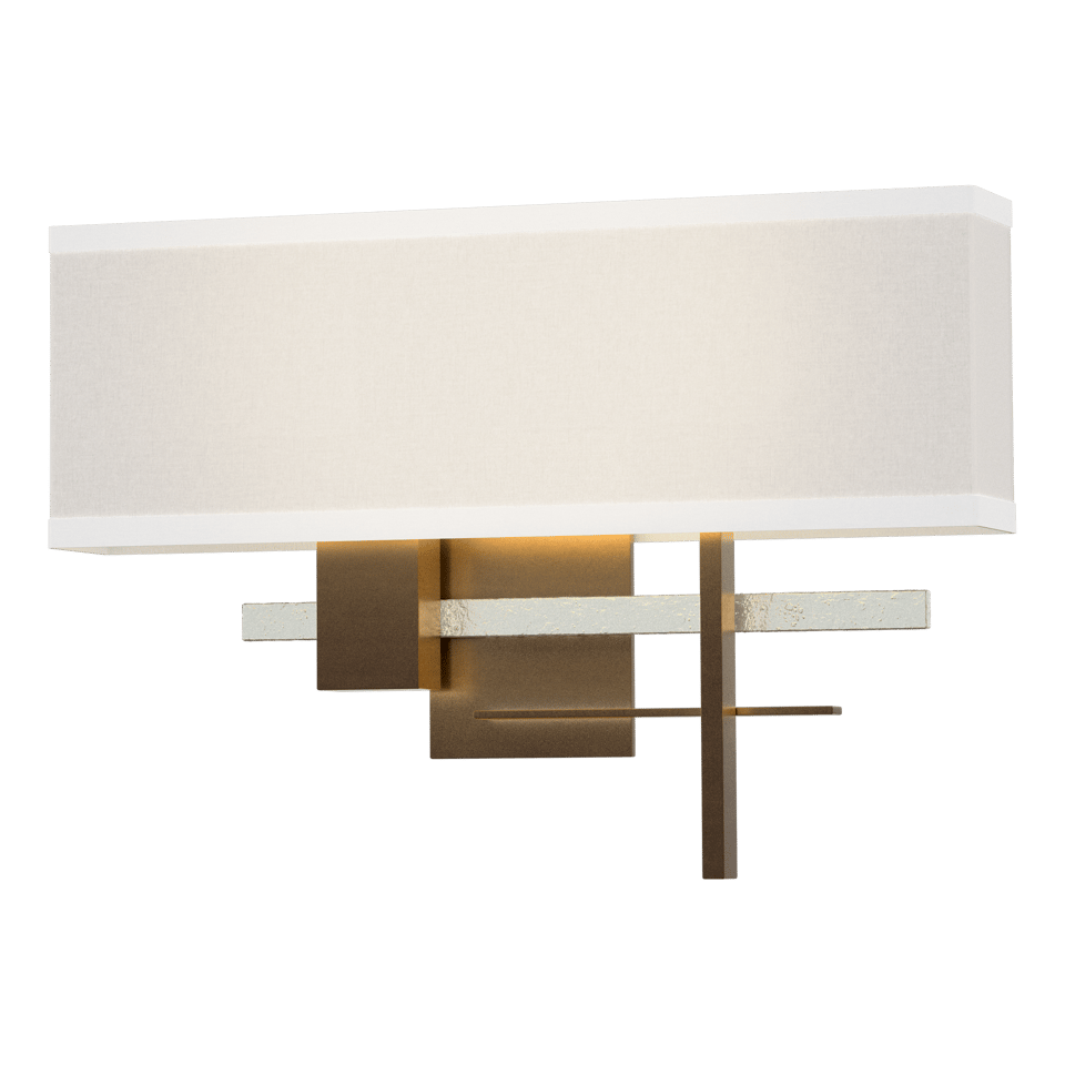 Hubbardton Forge Cosmo Sconce 11.3"H x 16.5"W, Dimmable, Customizable Brass Finish, 2-Light E12