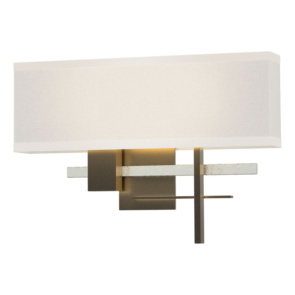 Hubbardton Forge Cosmo Sconce 11.3"H x 16.5"W, Dimmable, Customizable Brass Finish, 2-Light E12