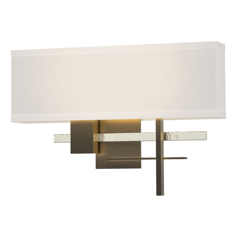 Hubbardton Forge Cosmo Sconce 11.3"H x 16.5"W, Dimmable, Customizable Brass Finish, 2-Light E12