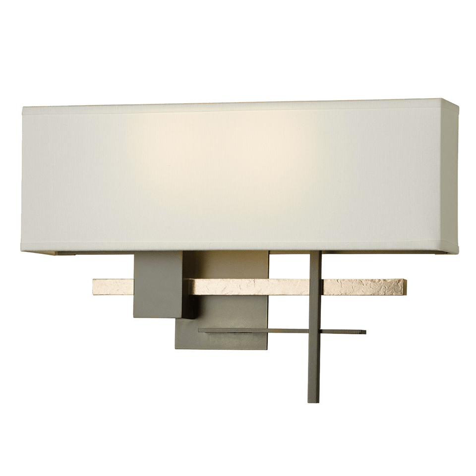 Hubbardton Forge Cosmo Sconce 11.3"H x 16.5"W, Dimmable, Customizable Brass Finish, 2-Light E12