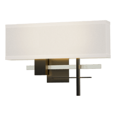 Hubbardton Forge Cosmo Sconce 11.3"H x 16.5"W, Dimmable, Customizable Brass Finish, 2-Light E12