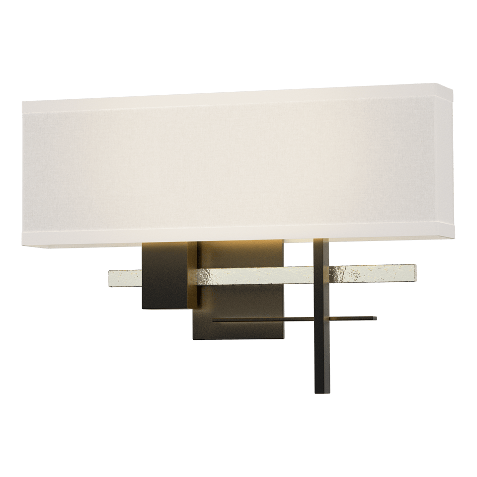 Hubbardton Forge Cosmo Sconce 11.3"H x 16.5"W, Dimmable, Customizable Brass Finish, 2-Light E12