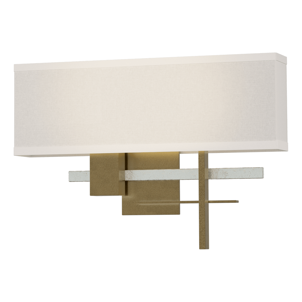 Hubbardton Forge Cosmo Sconce 11.3"H x 16.5"W, Dimmable, Customizable Brass Finish, 2-Light E12