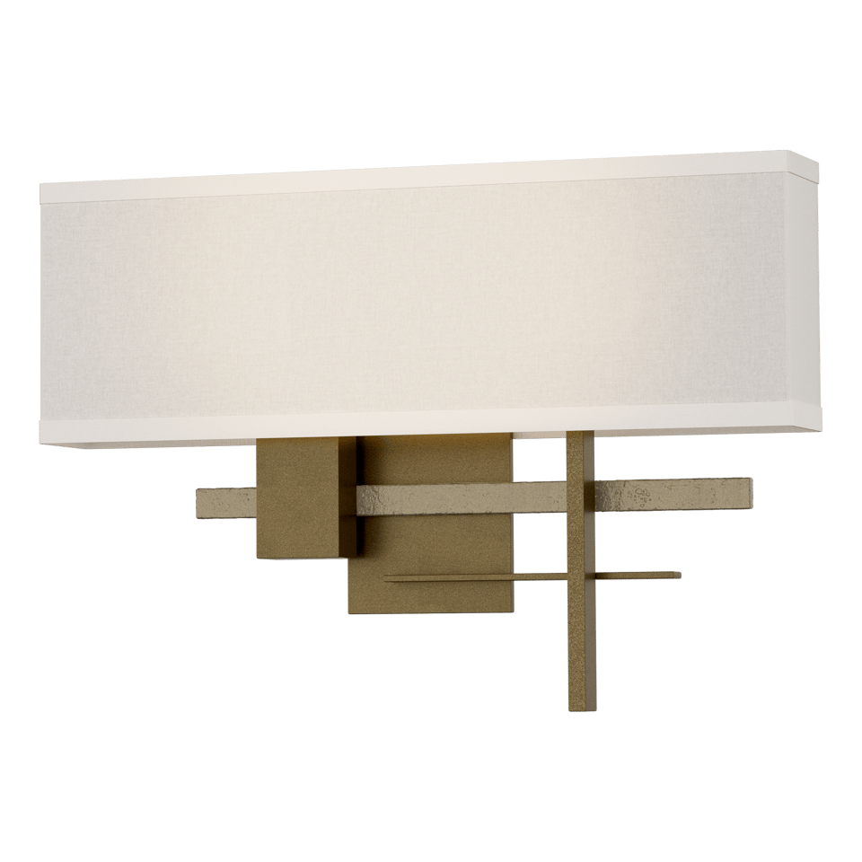 Hubbardton Forge Cosmo Sconce 11.3"H x 16.5"W, Dimmable, Customizable Brass Finish, 2-Light E12