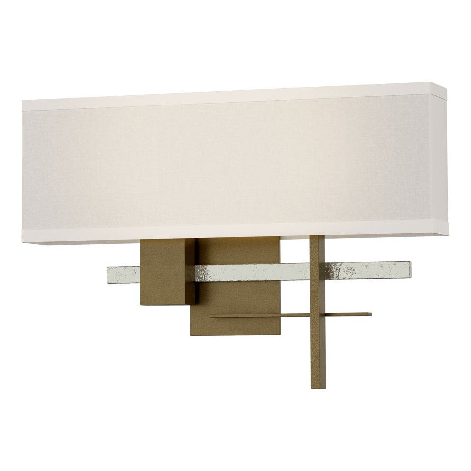 Hubbardton Forge Cosmo Sconce 11.3"H x 16.5"W, Dimmable, Customizable Brass Finish, 2-Light E12