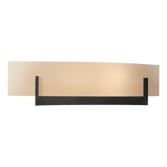 Axis Sconce 206401 by Hubbardton Forge - Handcrafted Steel Arms & Curved Glass Shade, Dimmable